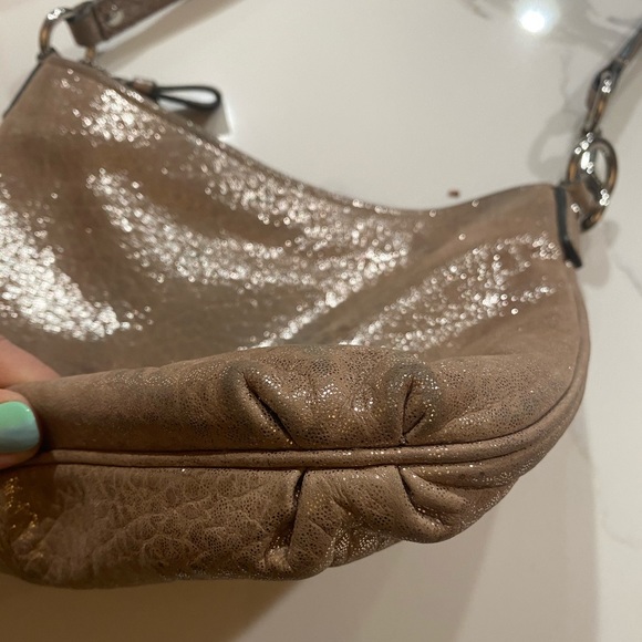 Coach Madison Leather Swingpack Metallic Purse - Picture 6 of 13